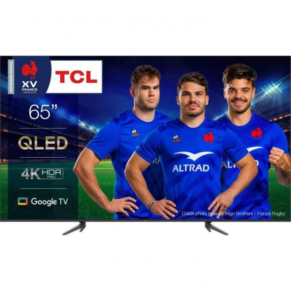 TCL 65C641 - TV QLED 65'' (165 cm) - 4K UHD 3840 x 2160 - TV connecté Google TV - HDR Pro - 3 x HDMI 2.1