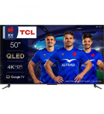 TCL 50C641 - TV QLED 50'' (127 cm) - 4K UHD 3840 x 2160 - TV connecté Google TV - HDR Pro - 3 x HDMI 2.1