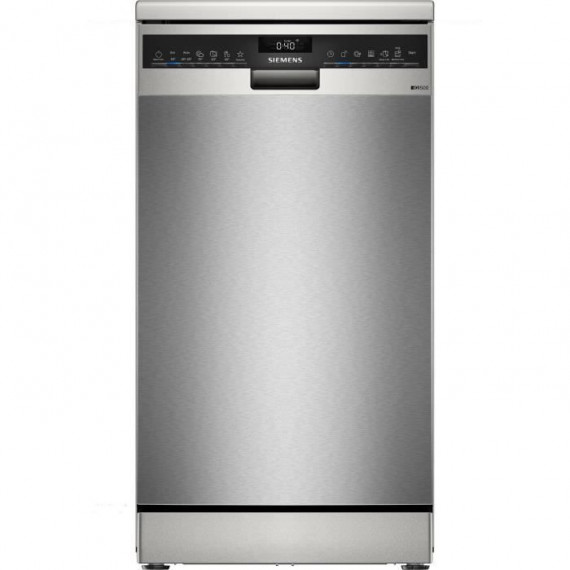 Lave-vaisselle pose libre SIEMENS iQ500 SR25YI04ME - 10 couverts - Induction - L45cm - 43 dB - Gris