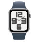 Apple Watch SE GPS - 44mm - Boîtier Silver Aluminium - Bracelet Storm Blue Sport Band - M/L