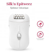 Epilateur électrique  SILK'N - EPI1PE1001 - secteur ou sans fil - 2 accessoires - blanc