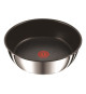 TEFAL L9733502 INGENIO PREFERENCE Sauteuse 24 cm, inox, antiadhésif, poignée vendue séparément, tous feux dont induction,