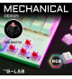 Combo Gaming Clavier mécanique TKL + Souris - THE G-LAB - COMBO MERCURY W - Blanc
