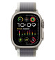Apple Watch Ultra 2 GPS + Cellular- 49mm - Boîtier Titanium - Bracelet Green/Grey Trail Loop - S/M
