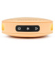 BIGBEN Party - Enceinte Bluetooth ronde avec dragonne et effets lumineux - 15W - Orange Pastel