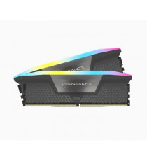 Mémoire RAM - CORSAIR - Vengeance RGB DDR5 - 32GB 2x16GB DIMM - 5600 MHz - 1,25V - Gris (CMH32GX5M2B5600Z36K)