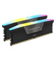 Mémoire RAM - CORSAIR - Vengeance RGB DDR5 - 32GB 2x16GB DIMM - 6400 MHz - 1,40V - Noir (CMH32GX5M2B6400C32)