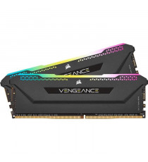 Mémoire RAM - CORSAIR - Vengeance RGB Pro SL DDR4 - 16GB 2x8GB DIMM - 3200 MHz  - 1.35V - Noir (CMH16GX4M2E3200C)