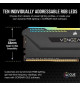 Mémoire RAM - CORSAIR - Vengeance RGB Pro SL DDR4 - 32GB 2x16GB DIMM - 3600 MHz  - 1.35V - Noir (CMH32GX4M2Z3600C)