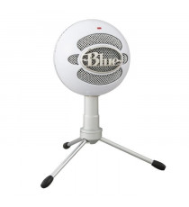 Microphone USB Blue Snowball iCE Plug 'n Play pour Enregistrement, Streaming, Podcast, Gaming sur PC et Mac - Blanc