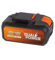 Batterie 2x20V 4Ah pour outil 40V ou 8Ah sur outil 20V Dual Power POWDP9040 - Compatible avec outils  40 V & 20 V