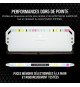 CORSAIR Dominator Platinum Rgb 32GB 2x16GB - DDR5 5600MHz - CAS36 - Blanc (CMT32GX5M2B5600C36W)