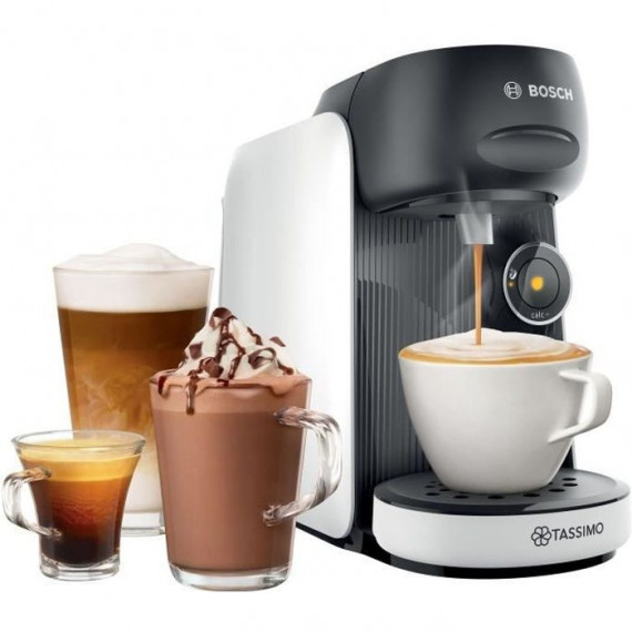 Machine a café multi-boissons BOSCH - TAS16B4 - TASSIMO T16 Finesse - 40 boissons - Réservoir d'eau amovible 0,7l -  Blanc