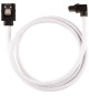 CORSAIR Câble gainé Premium SATA 6Gbps Blanc 60cm 90° - (CC-8900283)