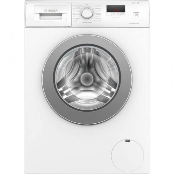 Lave-linge hublot BOSCH WAJ24018FR SER2 - 8 kg - Induction - L60cm - 1200 trs/min - Blanc