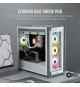 Boîtier PC - CORSAIR - 5000X RGB iCUE - Verre Trempé - Moyen-Tour ATX - Blanc (CC-9011213-WW)