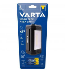 Petit projecteur-VARTA-Work Flex Area Light-230lm-Idéal pour le bricolage-orientable-aimanté-crochet-IP54-3 Piles AA incluses