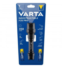 Torche-VARTA-Indestructible F20 Pro-350lm-Garantie 7ans-Resistante au chocs (9m) a l'eau et la poussiere- IP67-2 Piles AA inc…