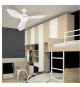 CORSICA Noir - Ventilateur de plafond Ø116cm 70W + éclairage LED