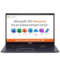 PC Portable ASUS VivoBook 15 E510 | 15,6 HD - Intel Pentium Silver N5030 - RAM 4Go - 128Go eMMC - Win 11  & Microsoft 365