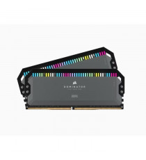 Mémoire RAM - CORSAIR - DOMINATOR PLATINUM RGB DDR5 - 32GB 2x16GB DIMM - 6000 MHz - 1,35V - Gris (CMT32GX5M2D6000Z36)