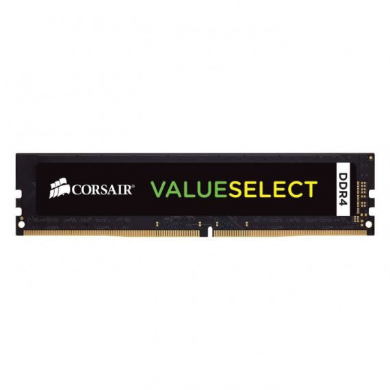 Mémoire RAM - CORSAIR - Value Select DDR4 - 4GB 1x4GB DIMM - 2400 MHz  - 1.20V - Noir (CMK16GX4M2A2666C)