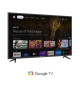CONTINENTAL EDISON - CELED55SGUHD23B6 - TV LED - 4K UHD - 55 (139 cm) - Smart Google TV - Wifi Bluetooth - 4xHDMI - 2xUSB