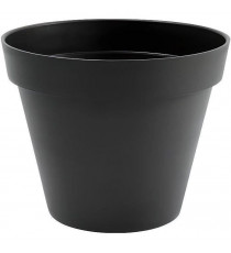 EDA Pot de fleur rond Toscane - Ø 48 x H 40 cm - 43 L - Gris anthracite
