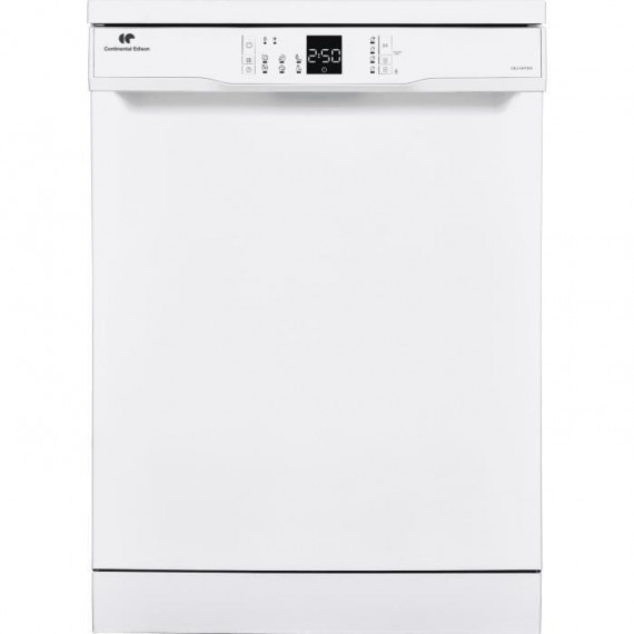 Lave-vaisselle pose libre CONTINENTAL EDISON CELV1347DW - 13 couverts - Largeur 59,8 cm- Classe E - 47 dB - blanc