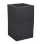 EDA Bac a Fleurs Carré Haut Graphit Up - 36 L - 29,5 x 29,5 cm x 49,5 cm - Gris anthracite