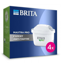 BRITA Pack de 4 cartouches filtrantes MAXTRA PRO Expert anti-tartre
