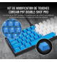 CORSAIR Kit de Modification de Touches PBT Double-Shot PRO - Bleu (CH-9911030-FR)