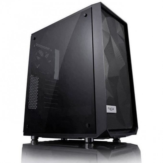 FRACTAL DESIGN BOITIER PC Meshify C - Noir - Verre trempé - Format ATX (FD-CA-MESH-C-BKO-TG)