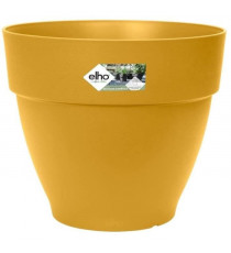 Elho Pot De Fleurs Rond VIBIA - Plastique Réservoir - Ø40 - Jaune Miel