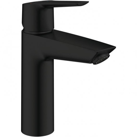 Mitigeur monocommande lavabo - GROHE Start - 237462432 - Noir mat - Taille M - Bec moyen - Economie d'eau