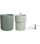 Pot De Fleurs Rond BOUNCY BASIL - Plastique - Ø16 - Leaf Green
