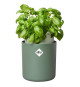 Pot De Fleurs Rond BOUNCY BASIL - Plastique - Ø16 - Leaf Green