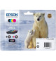 EPSON Multipack T2636 XL - Ours Polaire - Noir, Cyan, Jaune, Magenta (C13T26364010)