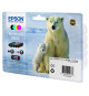 EPSON Multipack T2636 XL - Ours Polaire - Noir, Cyan, Jaune, Magenta (C13T26364010)