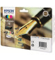 EPSON Multipack T1626 - Stylo Plume - Noir, Cyan, Magenta, Jaune (C13T16264012)