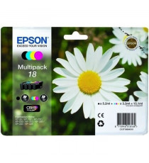 EPSON Multipack T1806 - Pâquerette - Noir, Cyan, Magenta, Jaune (C13T18064022)