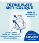DODIE Lot de 4 biberons naissance Tétine Plate Anti-Colique (2x150mL et 2x270mL), + une sucette naissance