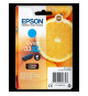 EPSON Cartouche d'encre T3362 XL Cyan - Oranges (C13T33624012)