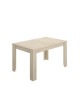 Ensemble salon KLoe : Buffet + table extensible - Blanc et Chene Naturel - Mélamine - Contemporain - Design