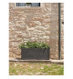 TERAPLAST Jardiniere Trama002 40x100cm - Réserve d'eau et pieds réglablesT - Vert fôret