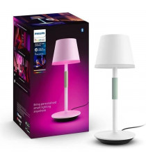 Philips White and Color Ambiance, lampe a poser portable Hue Belle, compatible Bluetooth, blanche