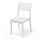 Chaise de jardin OLIMPIA ARETA - Blanc - Lot de 4 - 52 x 46 x H 86 cm - Résine de synthese