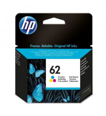 HP 62 Cartouche d'encre trois couleurs authentique (C2P06AE)  pour Officejet Mobile 250, Envy 5540/5640/7640, Officejet 5740 …