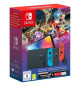 Console Nintendo Switch - Modele OLED  Bleu Néon & Rouge Néon + Mario Kart 8 Deluxe (Code) + 3 mois d'abonnement NSO (Code)