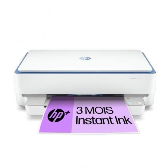 HP Envy 6010e Imprimante tout-en-un Jet d'encre couleur Copie Scan - En remplacement 6022 - 3 mois d'Instant ink inclus avec HP+